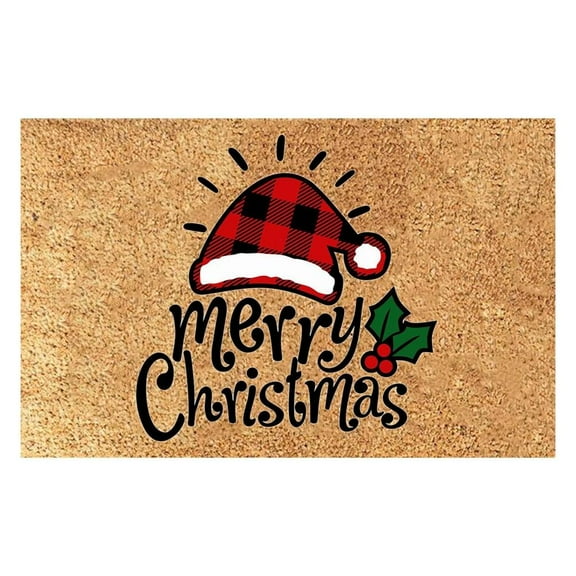 Christmas Welcome Doormats Creative Christmas Joy Printed Floor Mats Xmas Indoor Outdoor Welcome Rugs, 16 x 24 inches