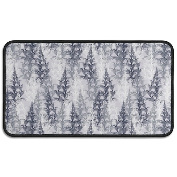 Christmas Welcome Mat 17x30 Inch with Reindeer and Snowflakes, Non-Slip Doormat for Front Door - Outdoor Indoor Holiday Decor, Durable Entry Rug