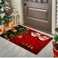thumbnail image 1 of Christmas Welcome Mat for Front Door, Non-Slip Absorbent Indoor Outdoor Doormat, Holiday Decor Floor Mat for Entryway Kitchen Bathroom, Machine Washable(E), 1 of 5