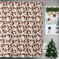 thumbnail image 1 of Christmas Western Cowboy Santa Shower Curtain for Bathroom, Seamless Boot Cow Cactus Waterproof Shower Curtains Washable Quick Dry with Hooks Bathtub Curtains 60x72IN, 1 of 9