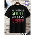 thumbnail image 1 of Christmas Whiskey Spirit funny t shirts t shirt men's short graphic 3xl black Spring and summer clothing New spring and fall printed T-shirts, fashionable and trendy t shirts For summer Fall, As Gif, 1 of 7