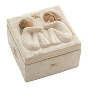 SHAOTELLME Willow Tree Friendship Keepsake Organizer Box,Holds Jewelry and Treasures,Sculpted Hand-Painted Keepsake Box,for Christmas Thanksgiving Gifts Surprise Boxs