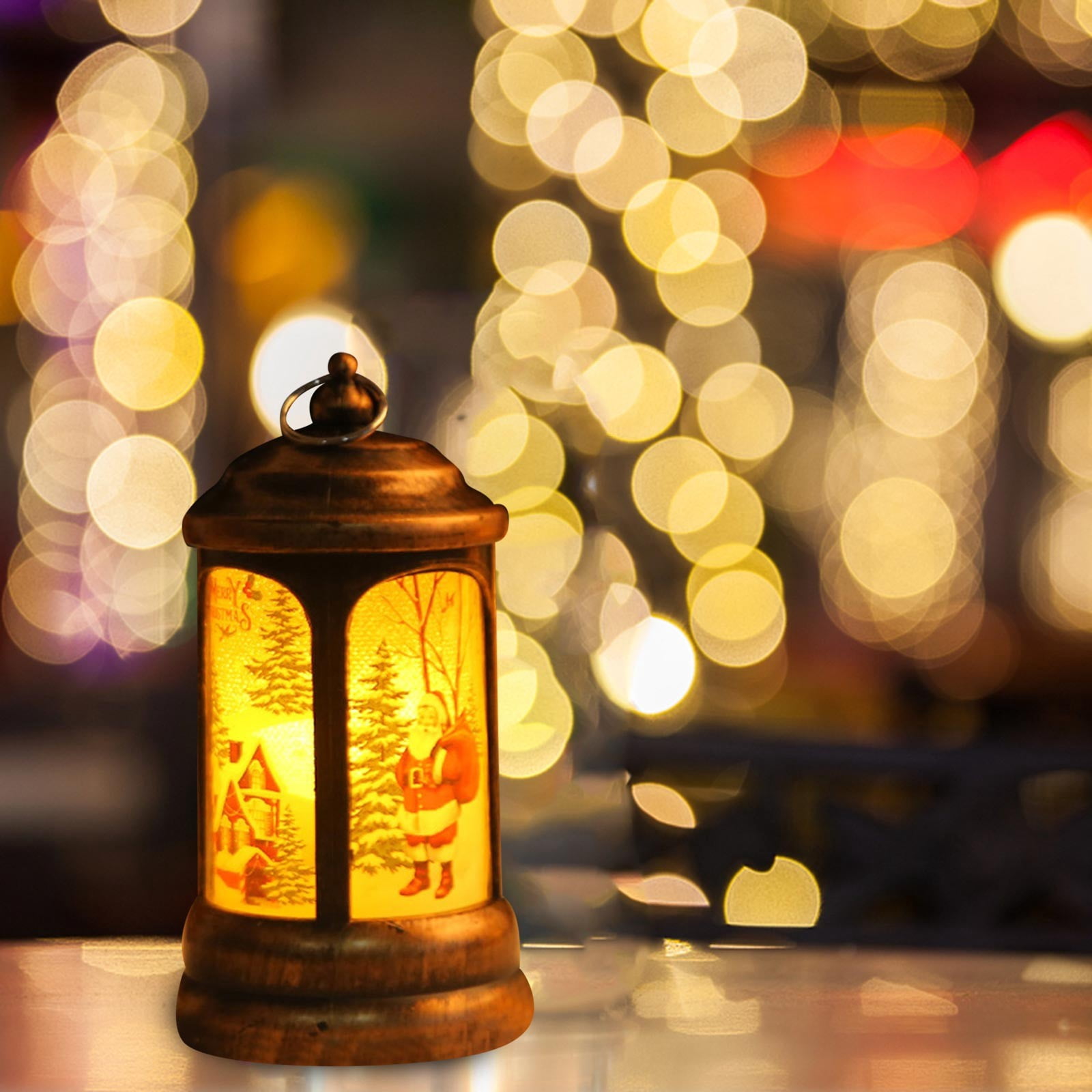 Christmas Wind Lights Santa Night Lights Carrying Small Oil Christmas
