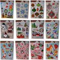 thumbnail image 1 of Christmas Window Cling Decal Decorations, 12 Different Designs, 1 of 1