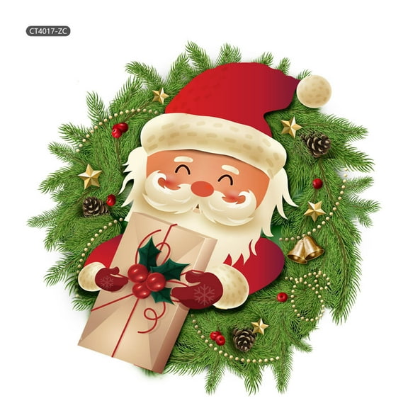 Christmas Window Cling - Static Sticker For Glass, Festive Holiday Decoration, Easy To Apply