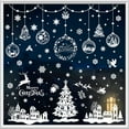thumbnail image 1 of Christmas Window Clings, 190 PCS Large 3D Reusable Christmas Window Stickers for Glass, 9 Sheets Double Sided Santa Claus Snowman Snowflakes Reindeer Stickers for Christmas Party Decorations, 1 of 6