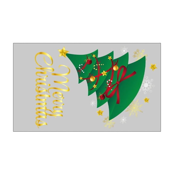 Christmas Window Clings Christmas Tree Peel and Stick Decals Indoor Christmas Decorations for Glass Window Holiday Home Decor