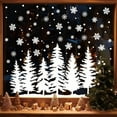 thumbnail image 1 of Christmas Window Clings Festive Christmas Glass Decals, 9 Sheet 11.5x16 Inch Christmas Tree Snowflakes Painted Christmas Theme Removable Stickers Christmas Decorations, 1 of 6