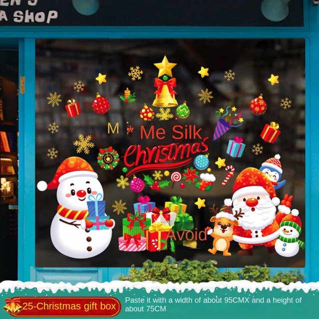 Christmas Window Clings Christmas Window Clings for Glass Windows