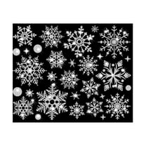 Christmas Window Clings Holiday Window decals, New Christmas Snowflake Window Sticker Wall Sticker Door Sticker