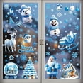 thumbnail image 1 of Christmas Window Clings Stickers Decorations, Snowman Window Decals Snowflake Lights for Windows Decals, 1 of 6