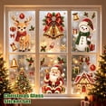 thumbnail image 1 of Christmas Window Clings Stickers for Glass Window Car Decor, Xmas Santa Claus Snowman Snowflake Reindeer Xmas Tree Decals Decorations for Party, Reusable, 1 of 5