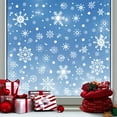 thumbnail image 1 of Christmas Window Clings Xmas Tree Snowflake Window Stickers Double-Side Snowy Forest Glass Decals for Winter Home Party, 7.9 x 11.8 Inch, 9 Sheets, 1 of 6