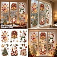 thumbnail image 1 of Christmas Window Clings for Glass Windows, Cute Santa Claus Snowman Window Display Door Wall Stickers Holiday Party Supplies, 1 of 5
