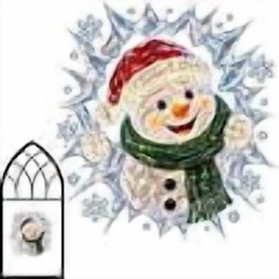 Christmas Window Decal, 3D Shattered Glass Static Cling, Reusable Christmas Window Sticker for Home, Office, School, Store, Mall, Restaurant, Café and Hotel — Clear