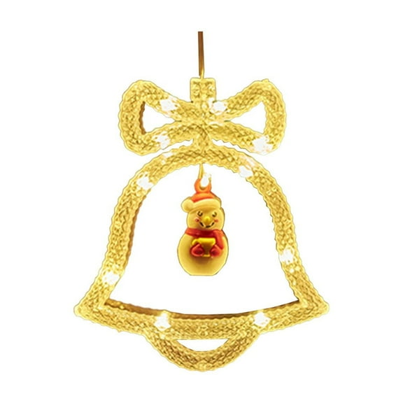 Christmas Window Decoration Lights, Lighted Christmas Window Silhouette Decoration with Suction Cups, Battery Operated Christmas Window Decor Hanging Lights for Xmas Tree Fireplace Window Decor