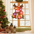 thumbnail image 1 of Christmas Window Decorations Lights Christmas Window Silhouette Lighted Sign Battery Operated Window Lights with Hanging Ring for Holiday Outdoor Indoor Decor, 1 of 6