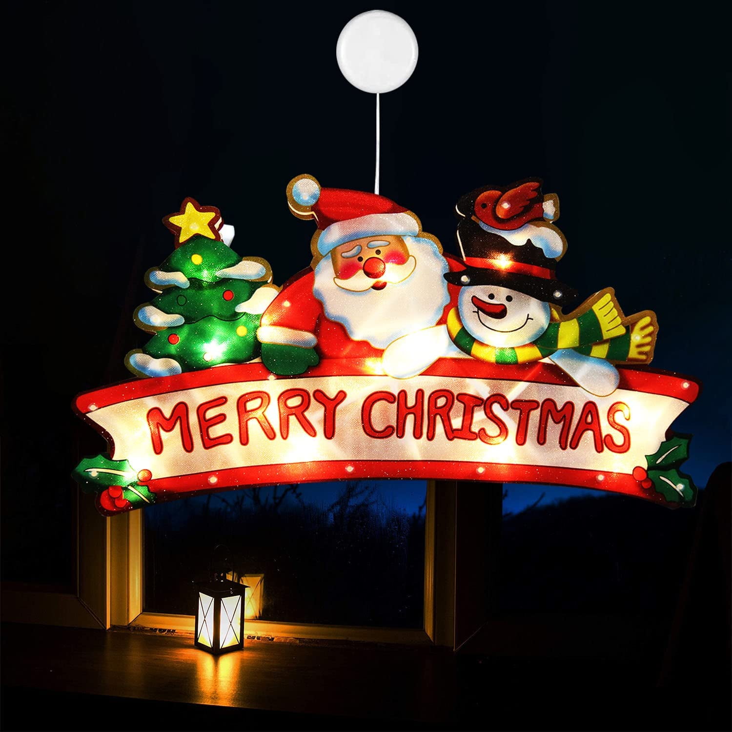 Christmas Window Lights, 18 Inches Christmas Window Hanging lights