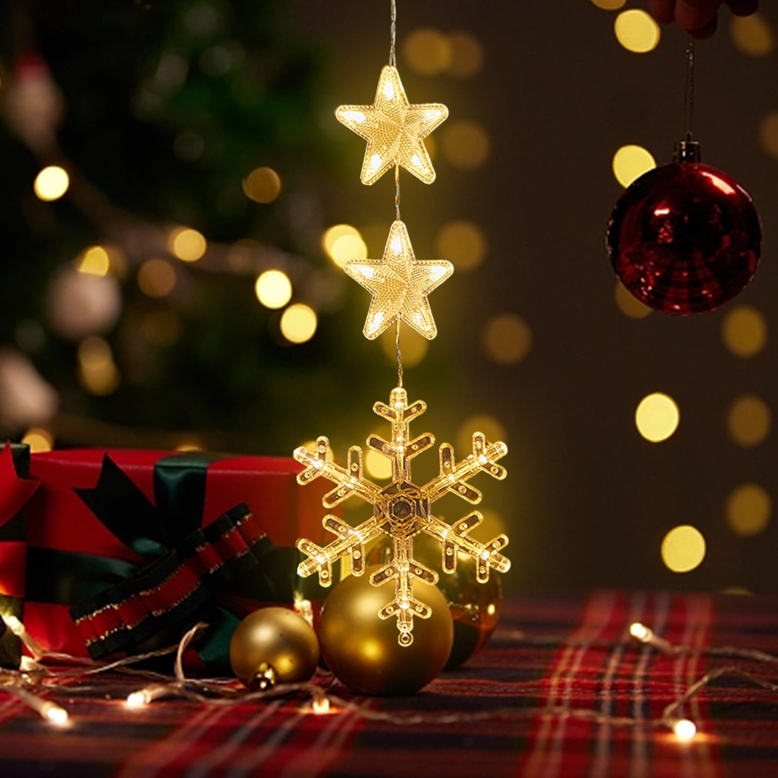 Christmas Window Lights Decorations, Battery Powered Christmas Window