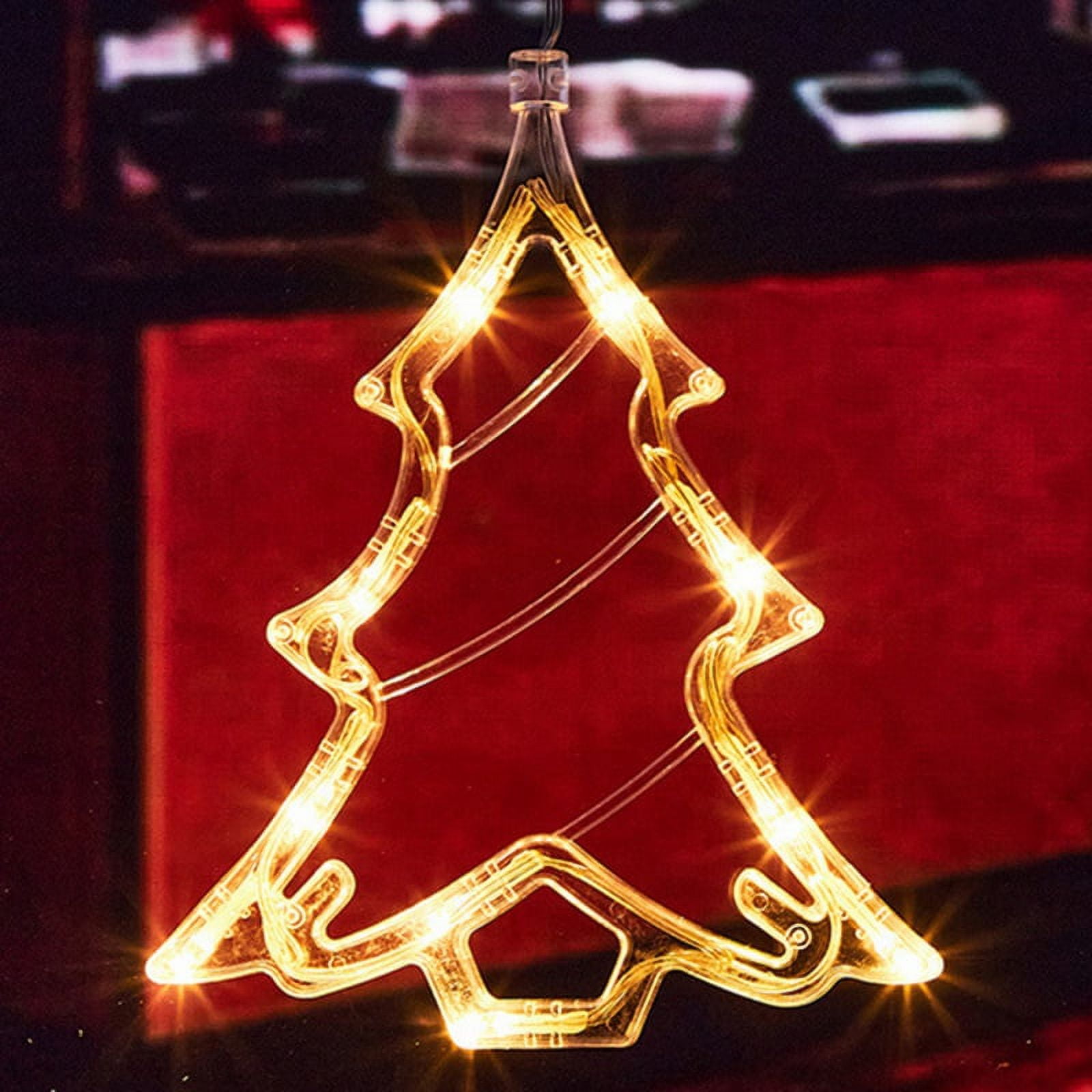 Christmas Window Lights, Hanging Christmas Lights, Battery Christmas