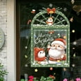 thumbnail image 1 of Christmas Window Sticker Cartoon Santa Snowflake Window Clings Decals Static Electricity Sticker Glass Wall Decor Home, 1 of 20