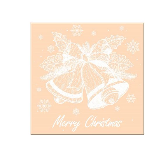 Christmas Window Stickers, 12x12 inch Snowflake Design, Glue-Free Electrostatic Cling for Glass, Easy Holiday Decor for Home and Office