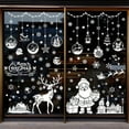 thumbnail image 1 of Christmas Window Stickers, 3D Xmas Window Decals White Christmas Window Clings Double Sided for Christmas Window Decorations(8 Sheets), 1 of 6