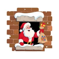 Christmas Window Stickers DIY Santa Claus Christmas Wall Decals for Home Room Holiday Party Decorations