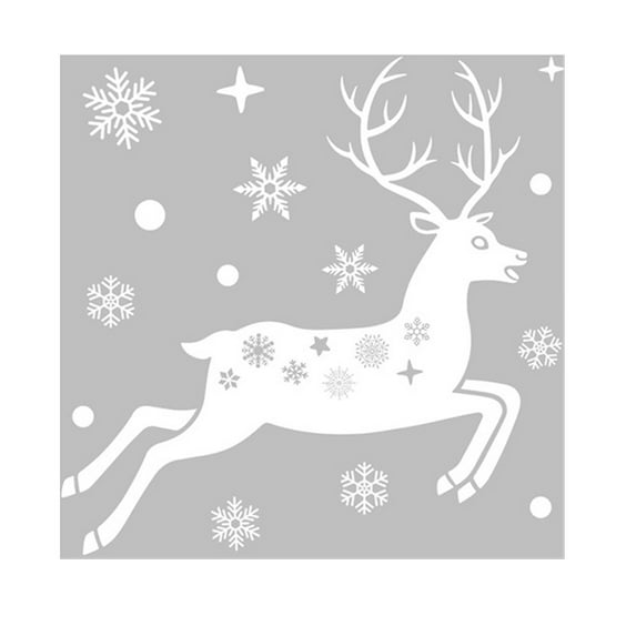 Christmas Window Stickers – Electrostatic Clings for Glass, Festive Reusable Decals for Doors, Mirrors, Shop Windows & Home Holiday Decoration