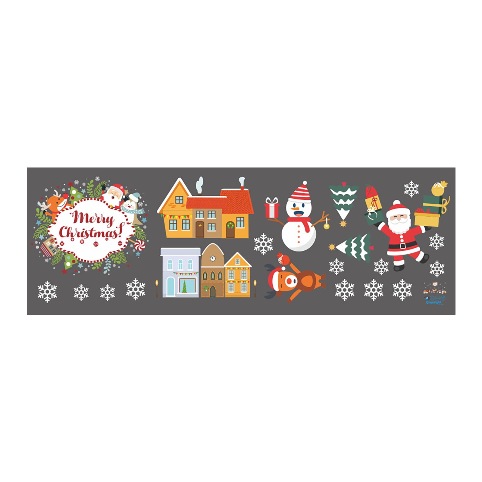 Christmas Window Stickers Snowflakes Santa Window Stickers Christmas