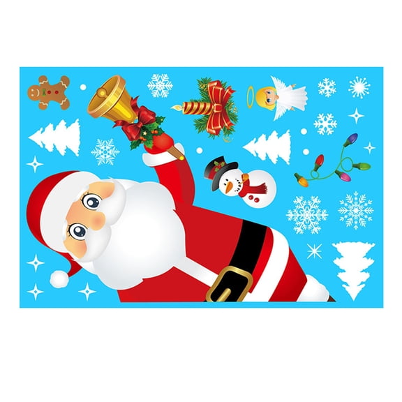 Christmas Window Stickers Window Cling Christmas Series Stickers Home Decoration Wall Stickers Xmas Party Favors Supplies,for Christmas Decorations Indoor Home Decor