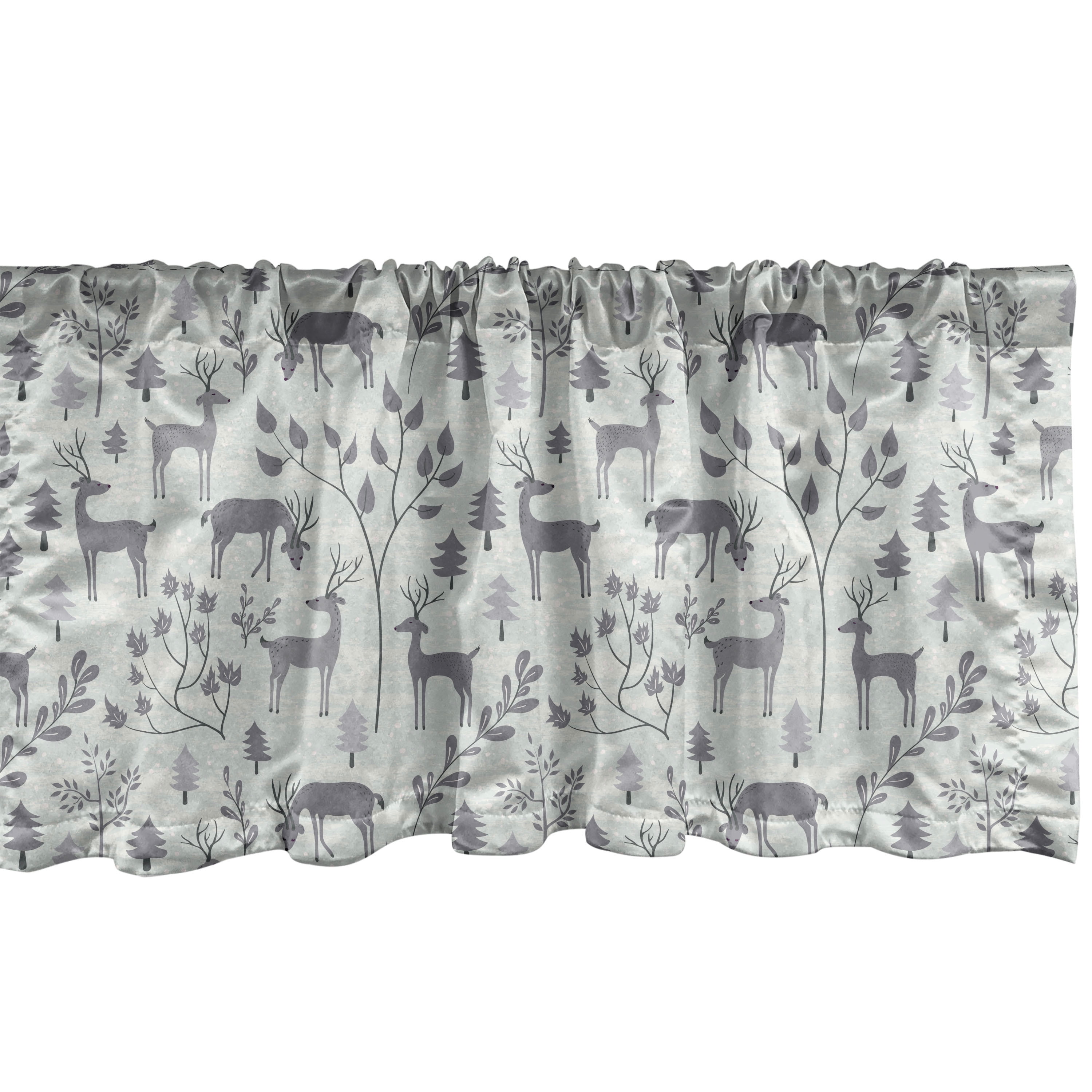 Christmas Window Valance Pack of 2, Deer in the Winterest Happy New