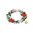 thumbnail image 1 of Christmas Windows Door Fridge Stickers Christmas Wreath Sticker Wall Decals Window Stickers Peel and Stick Removable for Xmas Home Decorations, 1 of 7