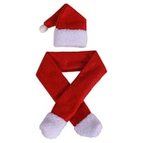 Christmas Wine Bottle Cover Set with Scarf and Santa Hat, for Christmas Holiday Decorations, Red Drink Holders for Festive Meals and Gift Giving