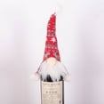 thumbnail image 1 of Christmas Wine Bottle Covers, 1 Pack Handmade Gnomes Wine Bottle Toppers Decorative for Holiday Xmas New Year Table Decor Party Gift, 1 of 5