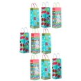 thumbnail image 1 of Christmas Wine Bottle Gift Bags with Glitter and Foil (Set of 9), 1 of 5