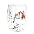 thumbnail image 1 of Christmas Glasses 14oz Santa Snowman Stemless Glass Double Old Fashioned Drinking Cups Party Xmas Gift for Family Friends Party Event, 1 of 4