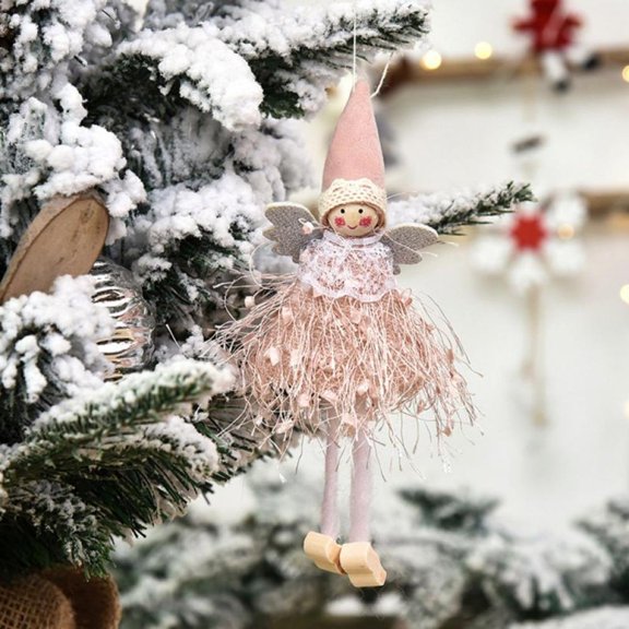 Christmas Wing Angel Doll Hanging Xmas Tree Pendants Ornaments Home Decor