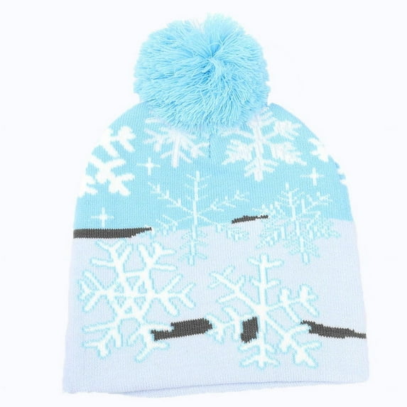 Christmas Winter Beanie Hat for Adult Graphic Knit Warm Headwear Cap Pompom Cute Holiday Xmas Women Men Beanies