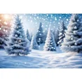 thumbnail image 1 of Christmas Winter Snow Scery Backdrops Photography Child Home Party Photoz Backgrounds Photo Studio Shooting Props, 1 of 8