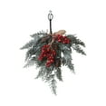 thumbnail image 1 of Christmas Winter Swag Pine Garland Teardrop Swag Door Hanging With Red Berries For Christmas Winter Decor, 1 of 7