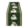 thumbnail image 1 of Christmas Winter Table Runner, Winter Seasonal Holiday Table Decorations for Farmhouse Kitchen Dinning Home Dark Green, 1 of 5