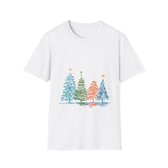 Christmas Winter Trees Stars Men Women Kids Novelty Tshirt