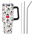 thumbnail image 1 of Christmas Winter Tumbler with Handle and Straw Lid 40 oz,Merry Xmas Baby Penguin Gifts for Women Vacuum Insulated Leak Proof Cup,Cute Holiday Accessories Stainless Steel Coffee Cup, 1 of 6