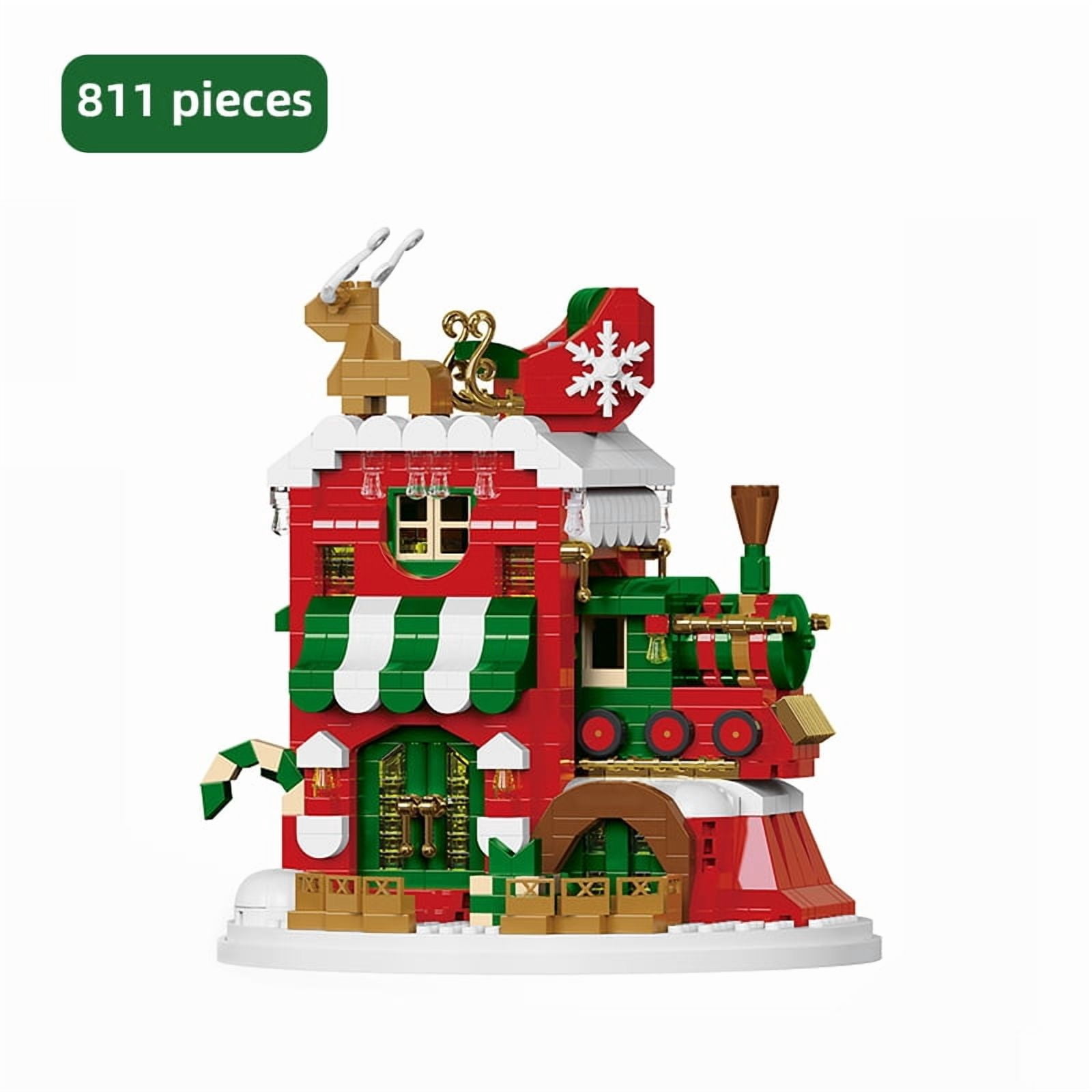 Christmas Winter Village Building Blocks Set for Adults, 811Pieces ...