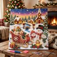 thumbnail image 1 of Christmas Winter Village Diamond Painting Kit for Adult Beginners Full Round Resin Rhinestone Art with Inner Frame Backboard Snowman Sleigh Xmas Night Scene Wall Decor DIY Holiday Gift, 1 of 6