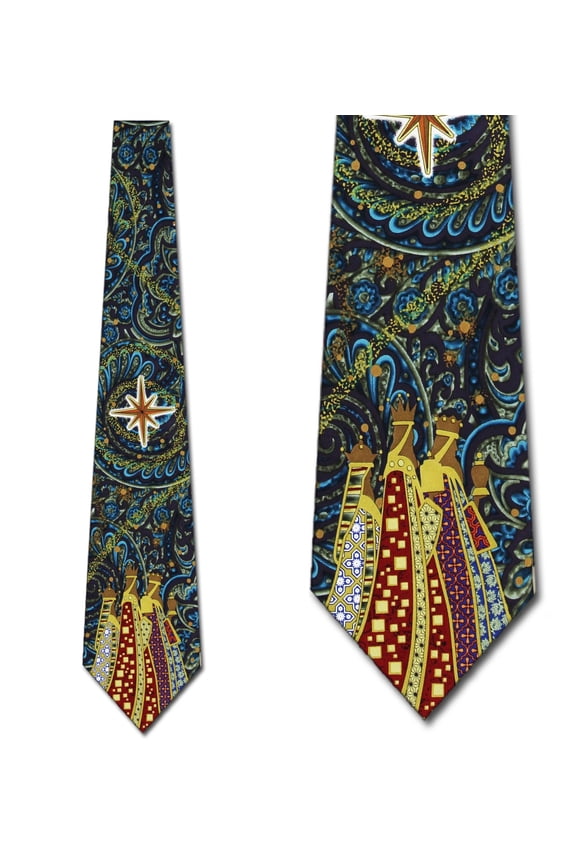 Christmas Wise Men Necktie Mens Tie by Eagles Wing