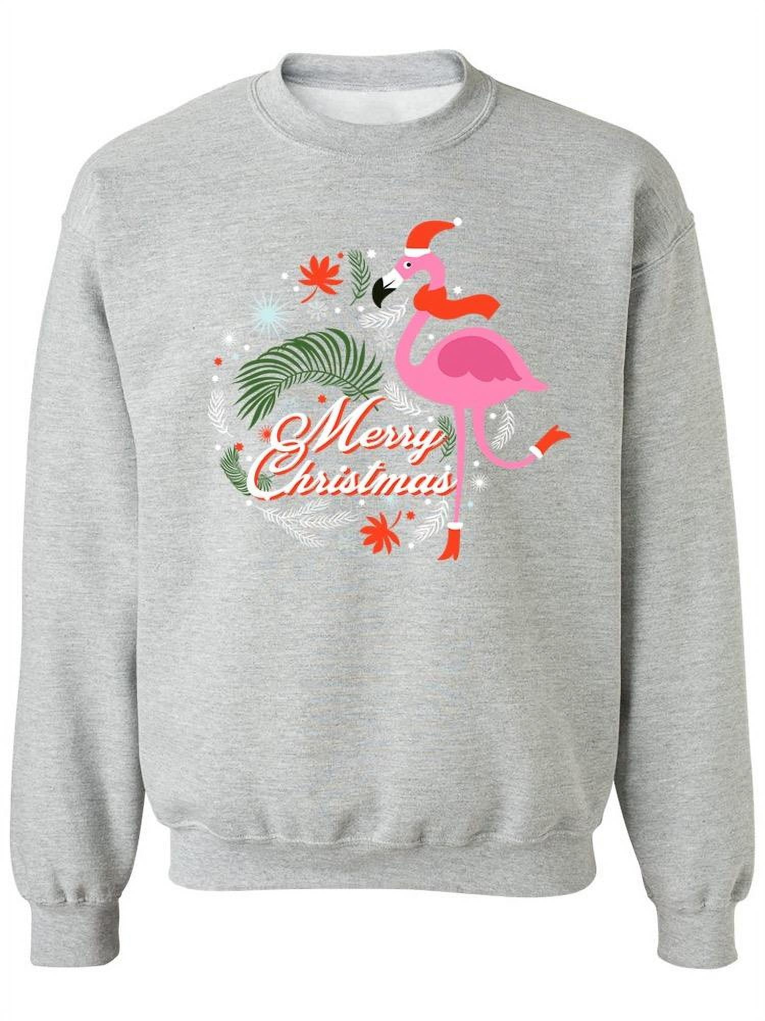 flamingo christmas sweater walmart