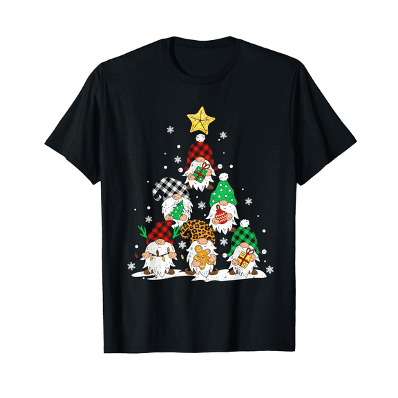 Christmas Women Adult T-Shirt – Santa Claus Graphic Tee, Holiday T-Shirt Idea