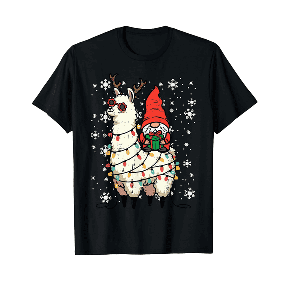 Christmas Women Adult T-Shirt – Santa Claus Graphic Tee, Holiday T-Shirt Idea